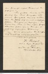Nachlass Franz Steindachner, Brief von Heigel an Franz Steindachner (15.08.1907), Inv.Nr. 209.01, Seite 4
